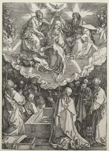 Early 16th Century Prints: The Assumption and Coronation of the Virgin, 1510. Creator: Albrecht Dürer (German