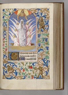 Glorification Of The Virgin Gallery: The Assumption of the Virgin (Book of Hours), 1450-1499. Artist: Fouquet, Jean (workshop)