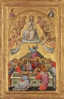 Apostles Collection: The Assumption of the Virgin with Busts of the Archangel Gabriel and the Virgin of... c
