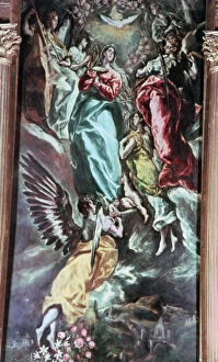 Images Dated 31st August 2006: The Assumption of the Virgin, c1613. Artist: El Greco
