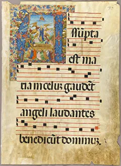 Gradual Prints: The Assumption of the Virgin in a Historiated Initial from a Gradual