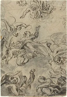 Assumption Prints: The Assumption of the Virgin, mid 17th century. Creator: Unknown