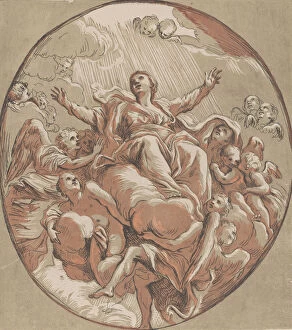Assumption of the Virgin; from Recueil d'estampes d'après les plus beaux tableaux