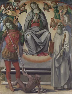 Demon Prints: The Assumption of the Virgin with Saints Michael and Benedict, ca. 1493-96. Creator