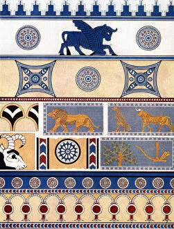 Mythical Beast Collection: Assyrian brick and tile design, 1933-1934