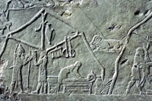 Assyrian relief of a military camp