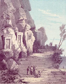 Assyrian Scuplture at the Nahr El Kelb or Dog River, c19th century