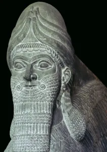 Assyrian Winged Bull detail