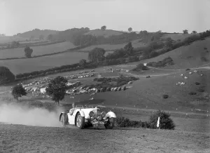 Rushmere Hill Prints: Aston Martin competing in the Singer CC Rushmere Hill Climb