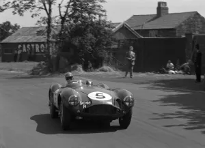 Liverpool Prints: Aston Martin DB3S, Reg Parnell, Aintree 1955. Creator: Unknown