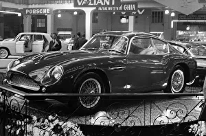 1961 Prints: Aston Martin DB4 GT Zagato, 1961 Geneva show. Creator: Unknown