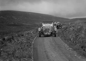 Moorland Collection: Aston Martin of Mrs JW Rutherford competing in the RSAC Scottish Rally, 1934. Artist: Bill Brunell