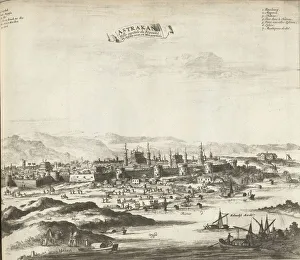 Astrakhan, 1726. Artist: Aa, Pieter van der (1659-1733)