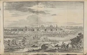 Astrakhan (From: Drie aanmerkelyke reizen), 1675. Artist: Struys, Jan Jansz. (1630-1694)