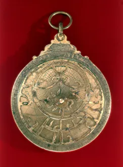 Astrolabe Prints: Astrolabe, Arabian navigational instrument, 11th century