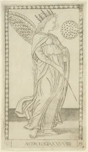 Mantegna Prints: Astrology, plate 29 from Arts and Sciences, c.1465. Creator: Unknown