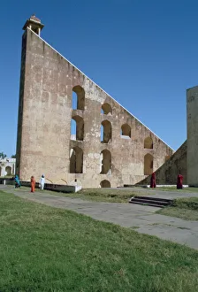 Astronomical instrument, Jaipur Observatory, Rajasthan, India