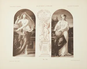 Astronomy. Geography. From Allegories and Emblems by M. Gerlach, 1882. Creator: Klimt; Gustav (1862-1918)