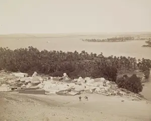 Flooding Prints: Asyut at the Time of the Annual Inundation of the Nile, 19th century. Creator: Anon