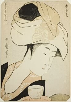 Headscarf Gallery: Atage, from the series 'A Selection of Eastern Beauties (Azuma bijin erami)'