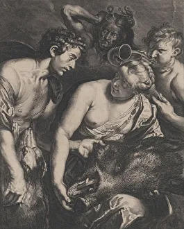 Breasts Prints: Atalanta and Meleager, 1618-84. Creator: Cornelis Bloemaert