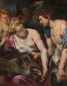 Breasts Prints: Atalanta and Meleager, ca. 1616. Creator: Peter Paul Rubens