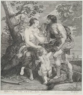 Cherubim Collection: Atalanta and Meleager, ca. 1670-90. Creator: Johann Gottfried Bartsch