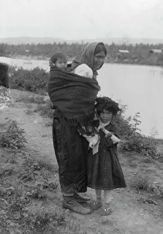 Westernisation Prints: Athapascan Indian mother and children, between c1900 and 1923. Creator: Unknown