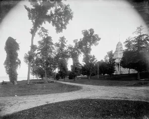 Garden Path Prints: Athenaeum Hotel, Chatauqua (i.e. Chautauqua), ca 1898. Creator: Unknown