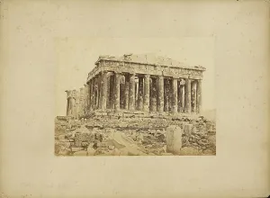 Parthenon Prints: Athens - Parthenon, western facade, 1865. Creator: Konstantinos Dimitriou