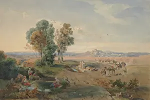 Horizon Prints: Athens, seen from the well, c1830-1872. Creator: Jakob Becker