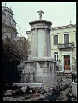 Athens, view of the Lisicrates Lantern