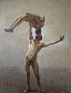 Acrobatic Prints: Athletes, 1912. Creator: Eugène Jansson