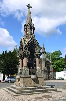Dunkeld Prints: The Atholl Memorial Fountain, Dunkeld, Perthshire, Scotland