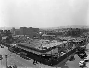 Retail Gallery: Atkinsons department store under construction, the Moor, Sheffield, South Yorkshire, 1959