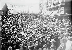 Bowler Hats Prints: Atlantic City, between c1910 and c1915. Creators: Bain News Service, Harper B. Smith