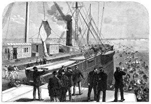 Engineers Prints: The Atlantic Telegraph Expedition: the Great Eastern off Brighton on her return home