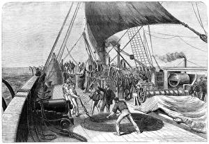 Engineers Prints: The Atlantic Telegraph Expedition: preparing for the final attempt to grapple the lost cable