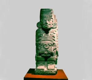 Primitive Prints: Atlas as a primitive postclassic warrior preserved in the National Museum of Anthropology