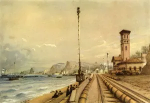 Innovation Prints: The Atmospheric Railway at Dawlish, 1847, (1945). Creator: Unknown