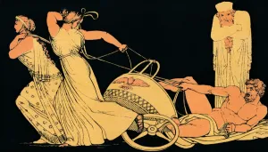 Pulling Prints: Atossas Dream, 1880. Artist: Flaxman