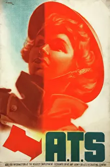Games Prints: ATS (girl's helmeted head)
