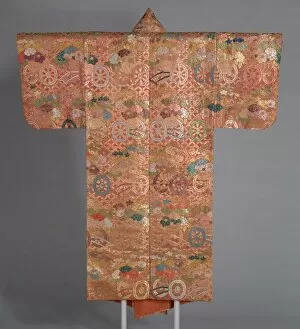 Gold Leaf Collection: Atsuita karaori (Noh Costume), Japan, late Edo period (1789-1868), 1801/25. Creator: Unknown
