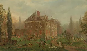 American Revolutionary War Collection: The Attack on Chews House during the Battle of Germantown, 1777, 1878