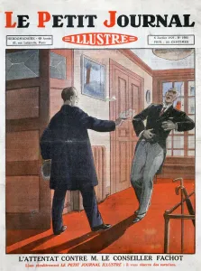 Umbrella Stand Prints: An attack against councillor Fachot, 1929