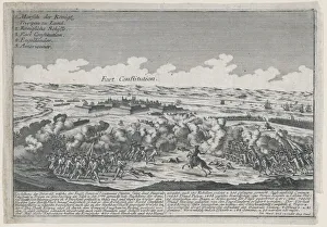 Patriot Prints: Attack on Fort Constitution, October 7, 1777. Creator: Johann Martin Will