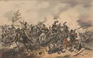 Russian Empire Gallery: Attack on a Russian battery, 1835