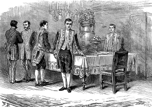 Livery Prints: The attempt on the Czar's life: attendants at the imperial dinner table