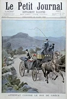 Attempted attack on the King of Greece, 1898. Artist: Henri Meyer