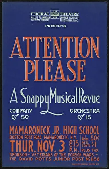 Musical Prints: Attention Please, Mamaroneck, NY, [193-]. Creator: Unknown